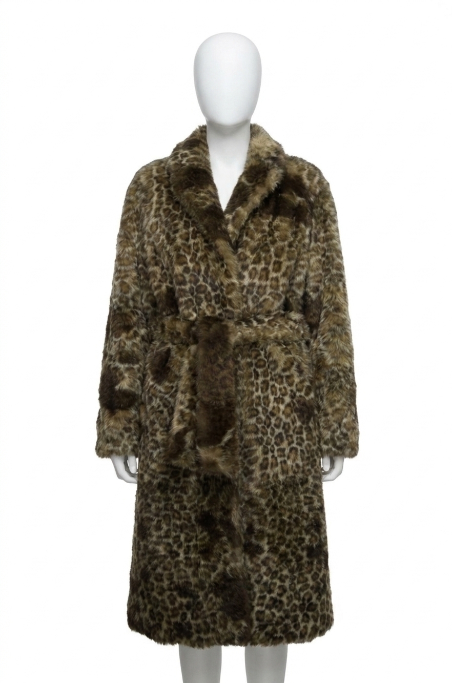 NEW LUSSO BENI kinetic coat in leoapard